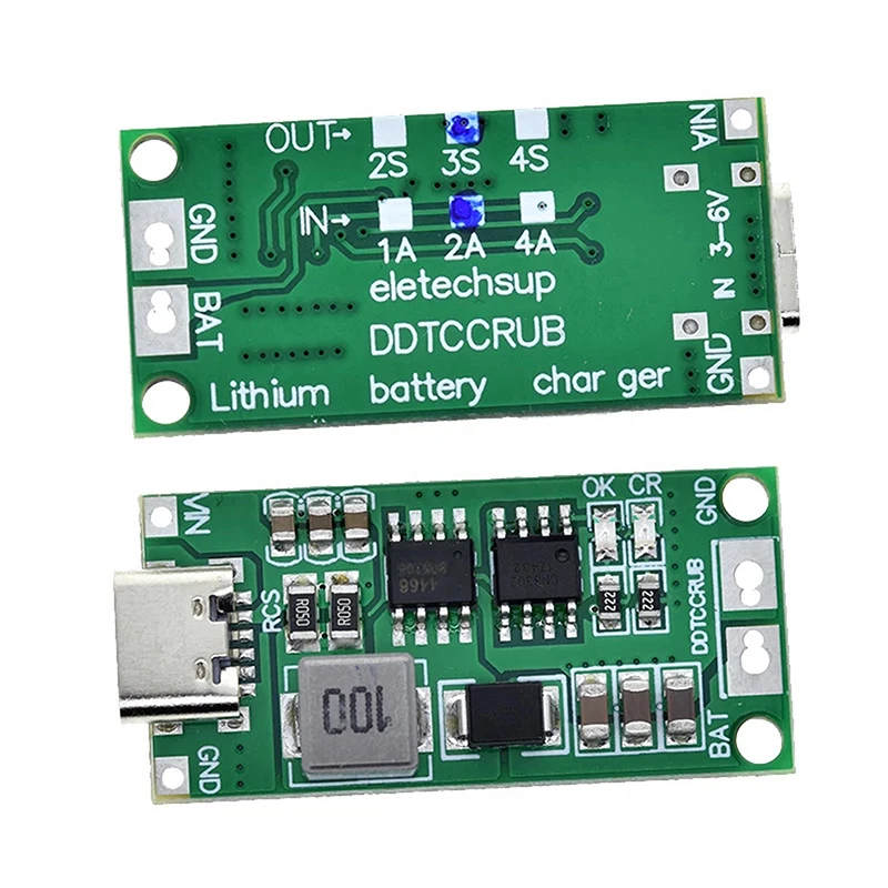 2S 3S 4S 1-4A Booster Module Lithium Polymer Lithium Ion Battery Charging Module Step-Up Boost LiPo Polymer Li-Ion Charger