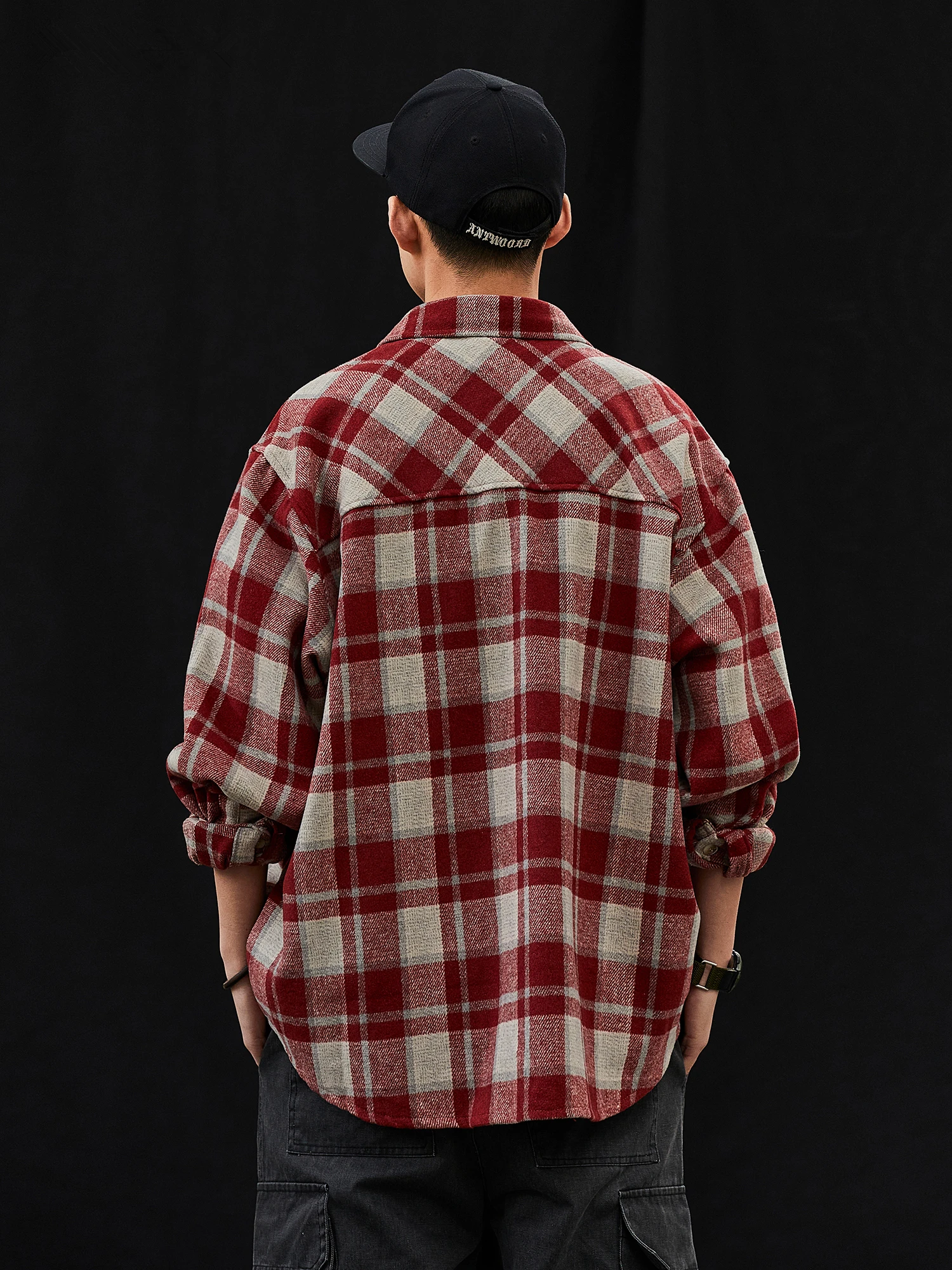 Spring Autumn Japanese Vintage Plaid Shirt For Men Clothing Harajuku High Quality Casual Long Sleeves Korean Fashion Tops Male