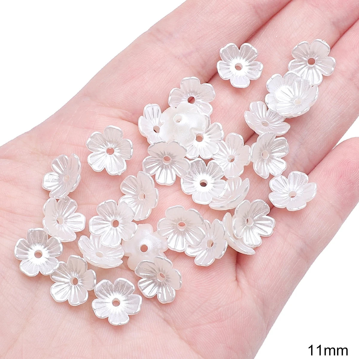 About20-50PcsABS Alien Pearl Separation Beads Unikalne luźne koraliki Ręcznie robione DIY Biżuteria Akcesoria do nakryć głowy Materiały — zdjęcie 5
