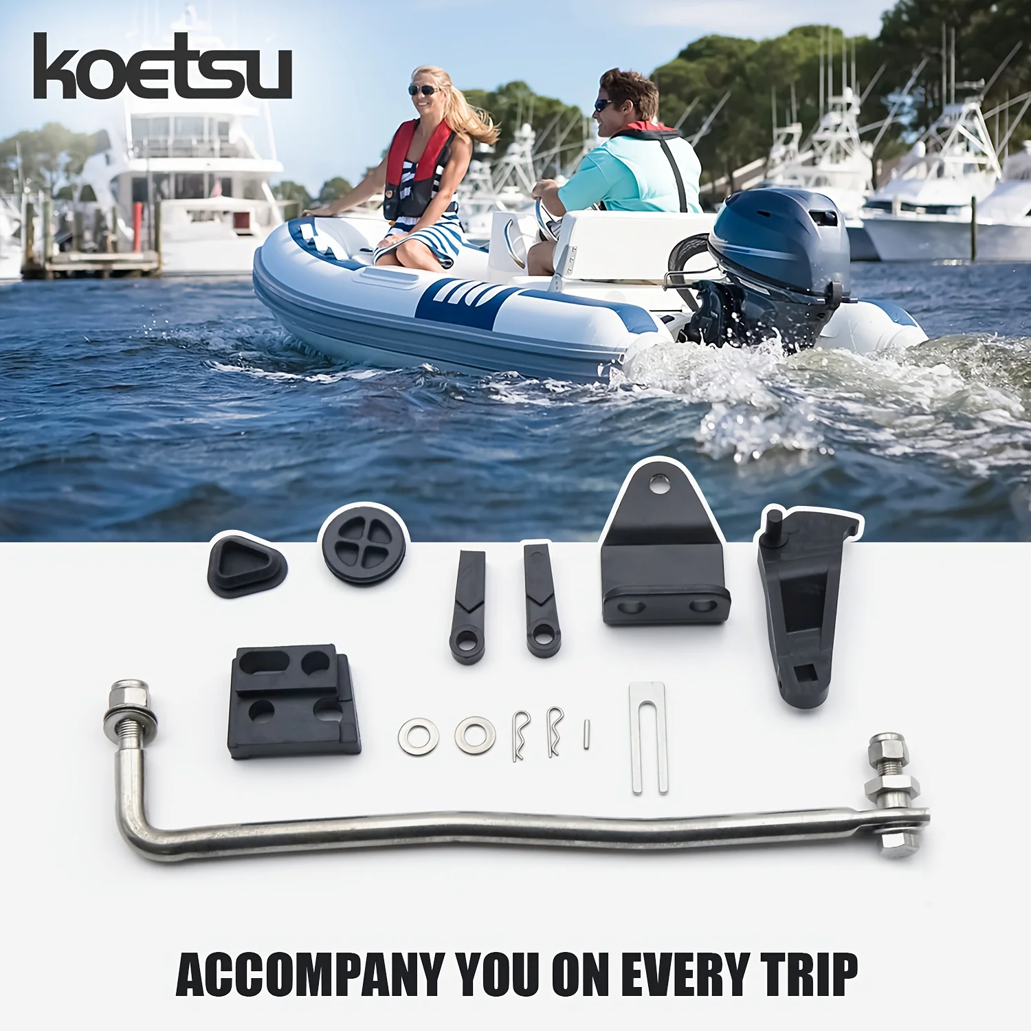 

Комплект модификации переднего рулевого управления KOETSU для подвесных моторов — подходит для комплектов деталей подвесного лодочного двигателя Yamaha и Hangkai