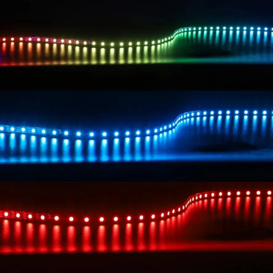 RGBIC Smart LED Strip WS2812B WS2812 5050 Individually Addressable IC 30/60/144Pixels/Leds/m Light DC5V Black IP30/67 Waterproof - 5