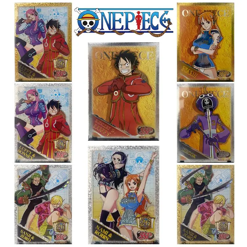 

One Piece SSP Card Anime Monkey D. Luffy Roronoa Zoro Nami Коллекция игр Редкие карты Мультяшные детские игрушки подарок на день рождения