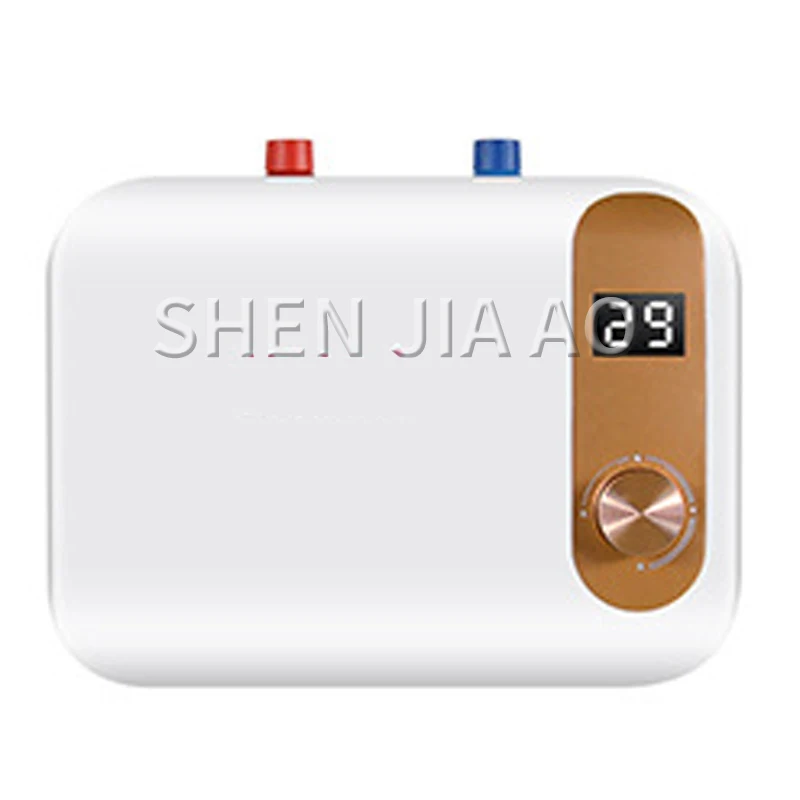 8L Small Storage Electric Water Heater Household Quick-Heating Type Water Heater Mechanical Digital Display Water Heater 220v