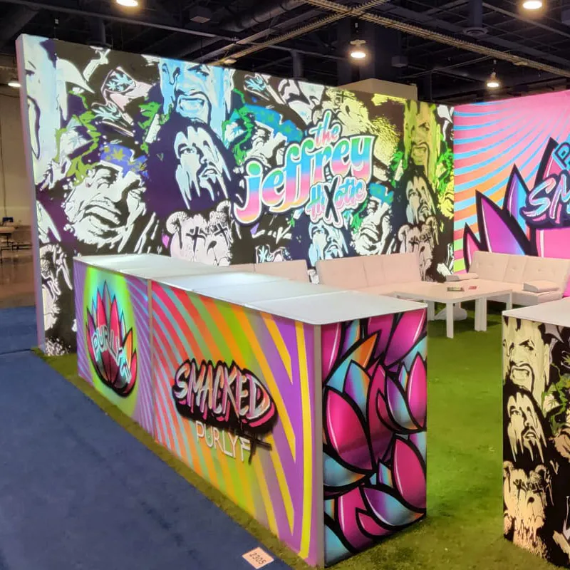 20X20 Foot Trade Show Booth Tradeshow Display SEG Backlit Modular Exhibition Booth Design Fair Stand with Exhibition Counter