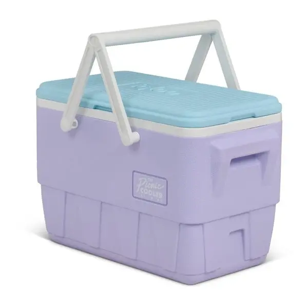피크닉 바구니 레트로 25qt 하드 사이드 쿨러 - 라일락
