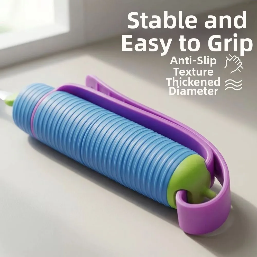2Pcs/Set Nonslip Elderly Spoon Utensils Rotatable Anti-Shake Adaptive Spoon Fork Safe Feeding Adjustable