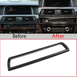 Carbon Fiber Console Air-Condition Vent Cover ABS For BMW 5 Series F10 2011-2017