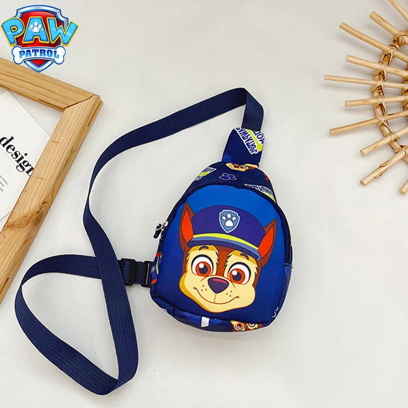 Paw Patrol-Kawaii Anime Saco Peito para Crianças, Bolsas de Ombro para Meninos e Meninas, Mochila de Viagem, Bolsa Crossbody, Presentes Bonitos