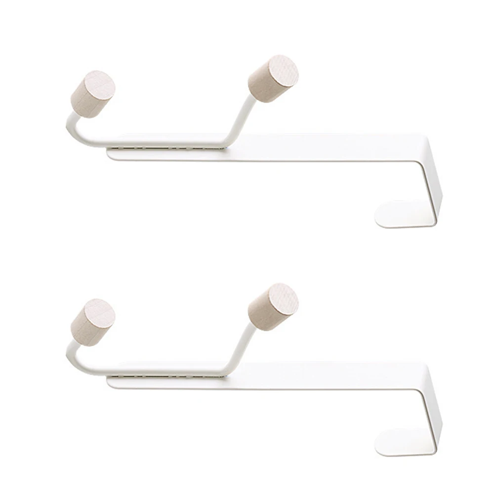 

2pcs Metal Coat Hooks Over Door Towel Rack No Trace Multipurpose Compact Home Home Over Door Hooks Decor Storage