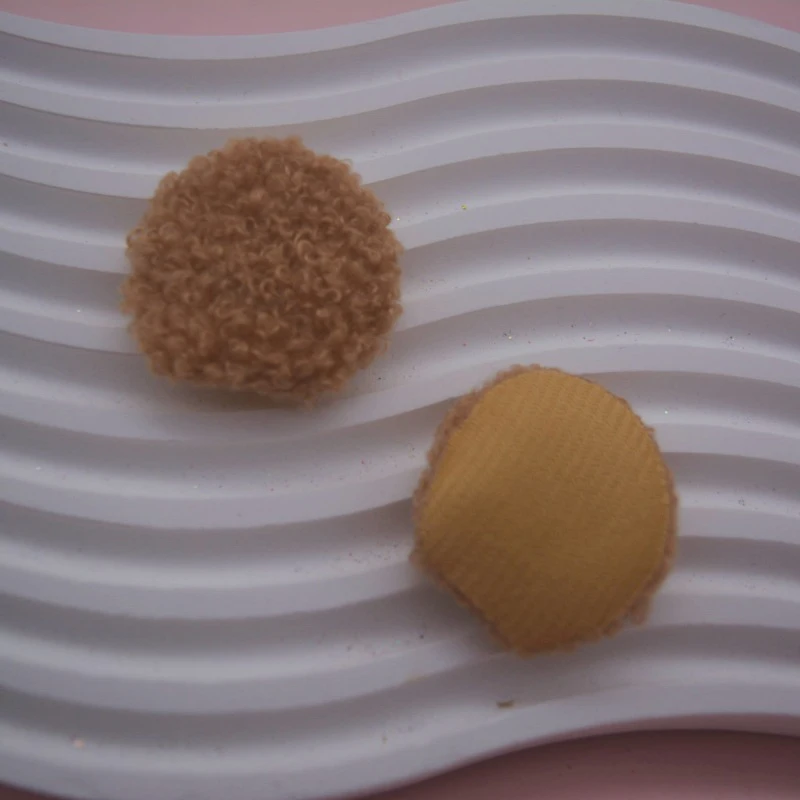 40Pcs 4CM Teddy Felt Mouse Round Ear Padded Appliques For Children Hat Sewing Headband Hair Clip Accessories Patches