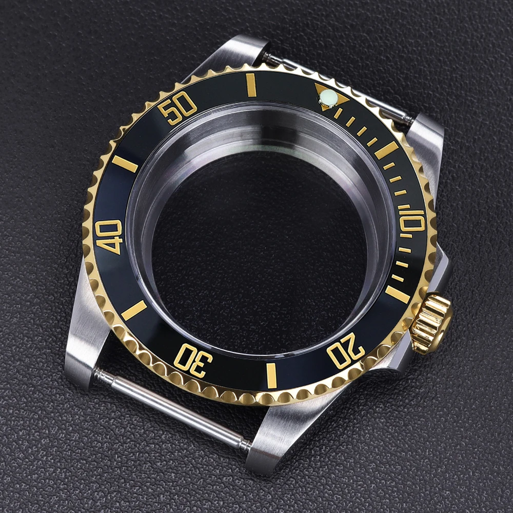 

40mmNH35 Watch Accessories For SUB GMT NH35 NH36 NH34 NH38 4R36 Miyota 8215 Eta 2824 Movement Diver Watch Case 120 Clicks Bezel