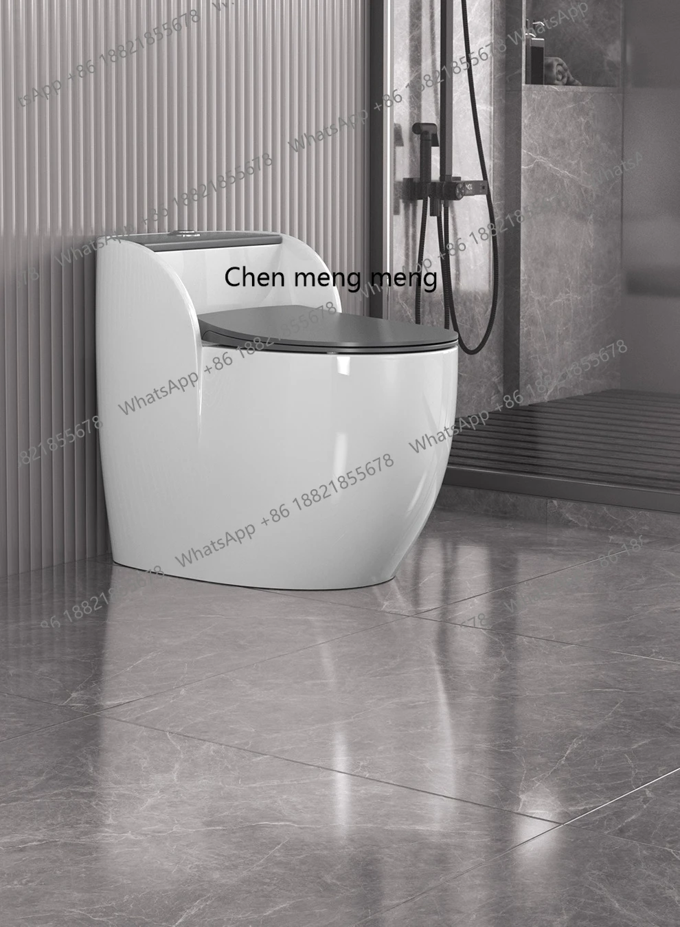 مرحاض منزلي سيفون شفط كبير بنوم بنه لون صامت شقة صغيرة مرحاض شفط كبير