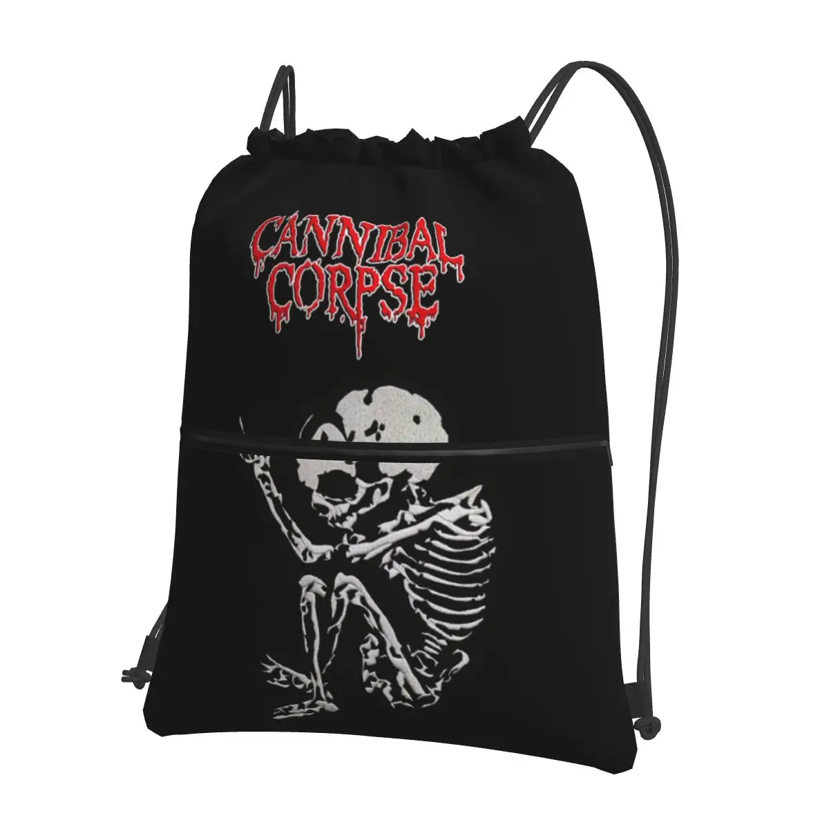 

Cannibal Corpse Heavy Metal Band Horror Backpacks Casual Drawstring Bundle Pocket Shoes Bag Book Bags for Man Woman School
