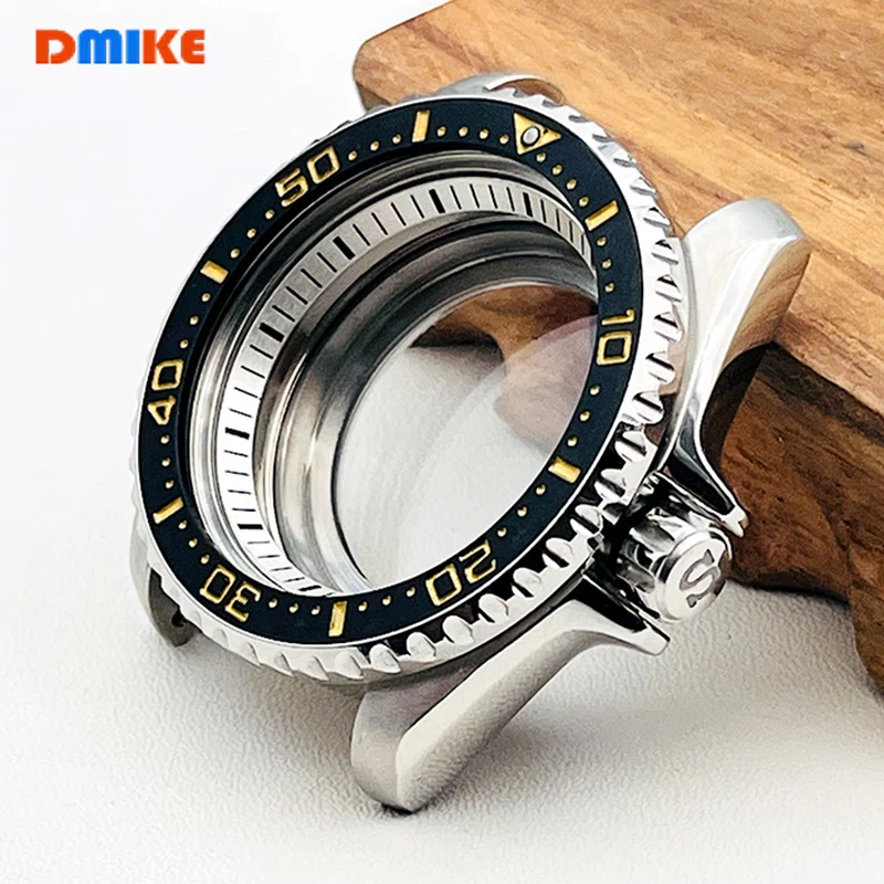 

42mm SKX007 Watch Case NH34 NH35 Case Fit For NH34 NH35 NH36 4R35 7S26 Movement SKX007 SKX009 SRPD Transparent Back Cover Cases