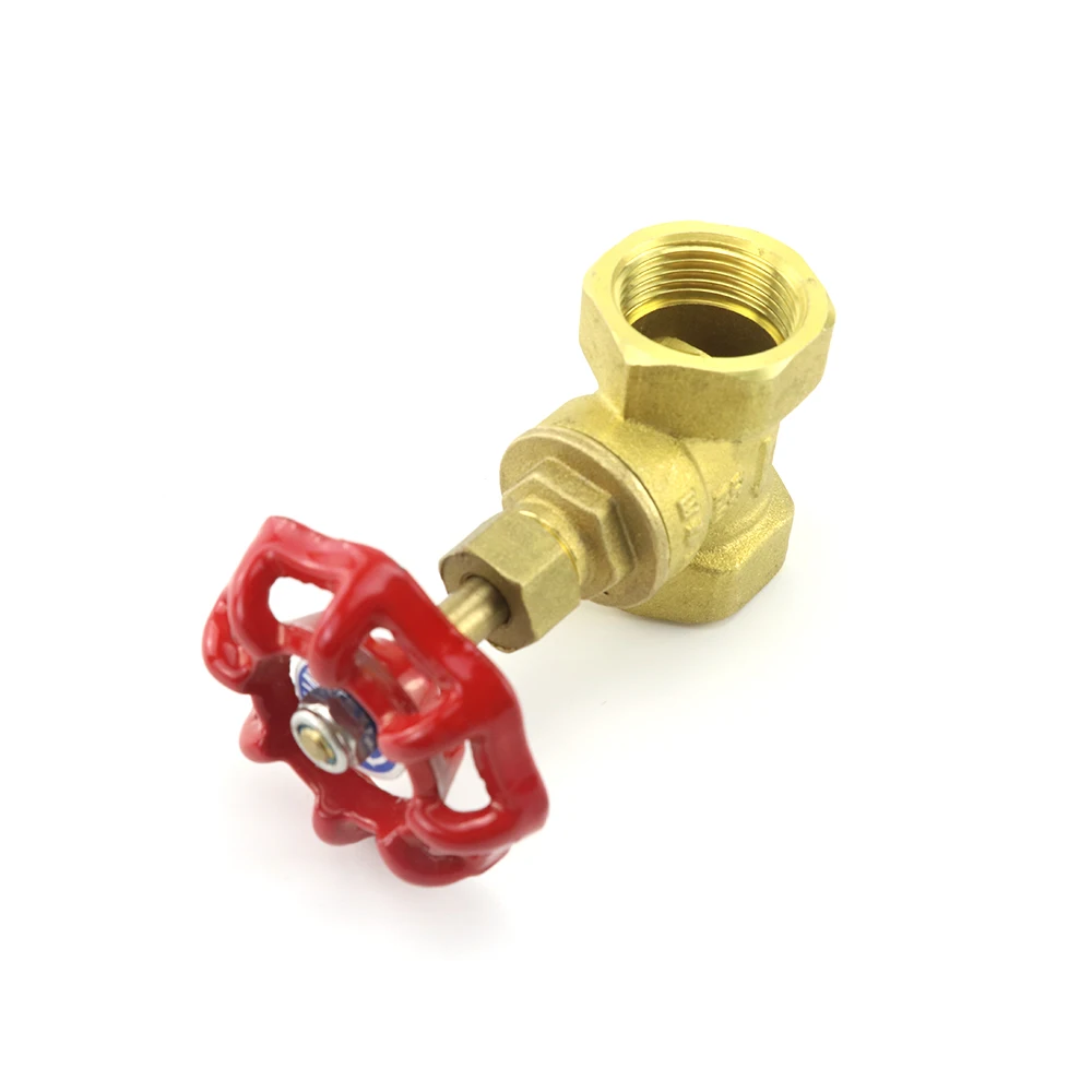 صمام بوابة نحاسي 1/2 "3/4" 1 "صمام بوابة المياه الدوارة للإناث لغاز النفط DN15 DN20 DN25 #4