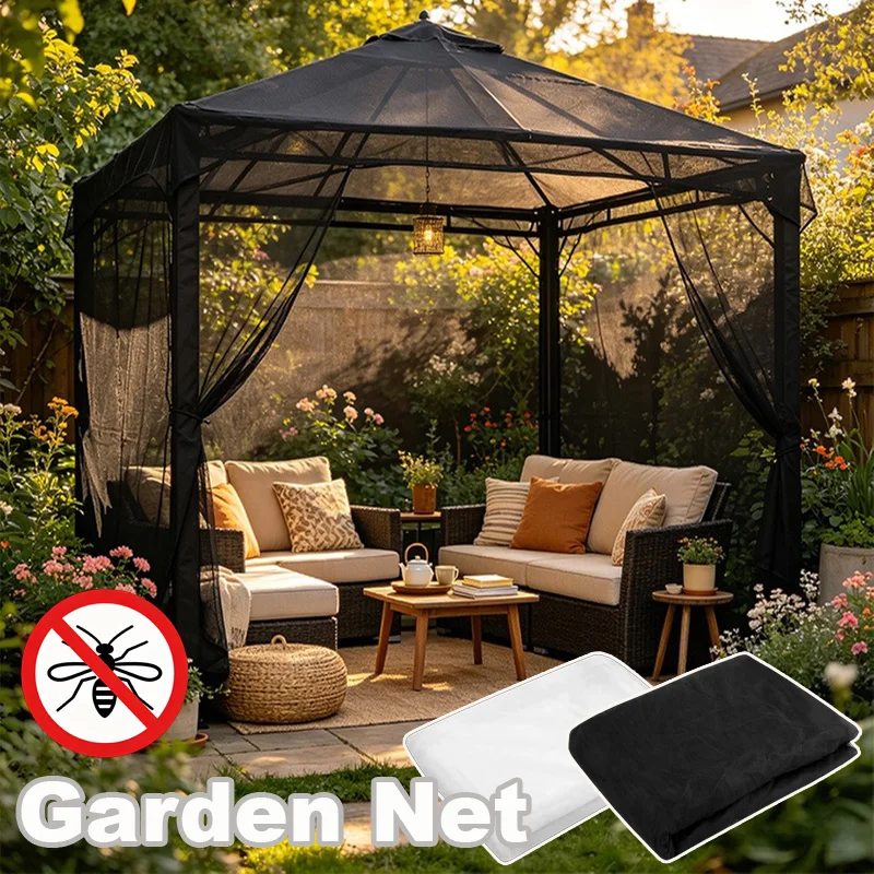 

Multi-functional Garden Netting Mosquito Bird Barrier Plant Protection Mesh for Yard Terrace Porch Net for Indoor Outdoor Decor