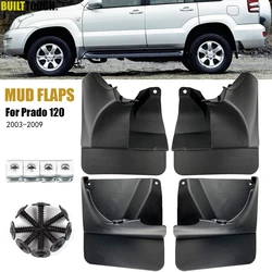 Car Mud Flaps Front/Rear Mudguards Splash Guards Flap for Fender Mudflaps For Toyota Land Cruiser Prado FJ120 2003-2009