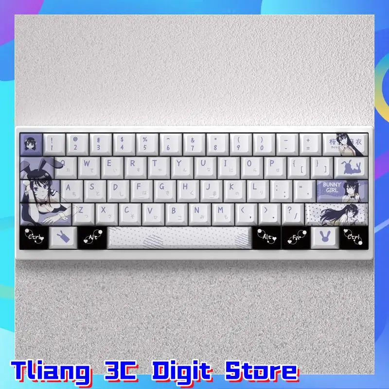 

Mai Sakurajima Theme keycap Mechanical keyboard factory height PC gaming keyboard Accessorie collection gift customized keycaps