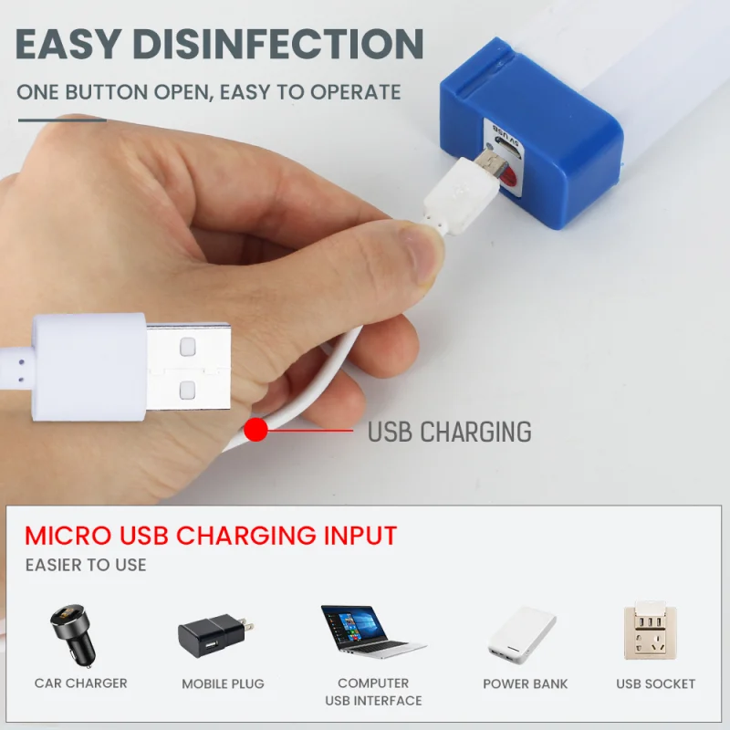 Multi-function LED Emergency Lights USB Rechargeable 5V 20W 40W 60W for Home Power Failure Work Fill Light Outdoor Camping Lamp