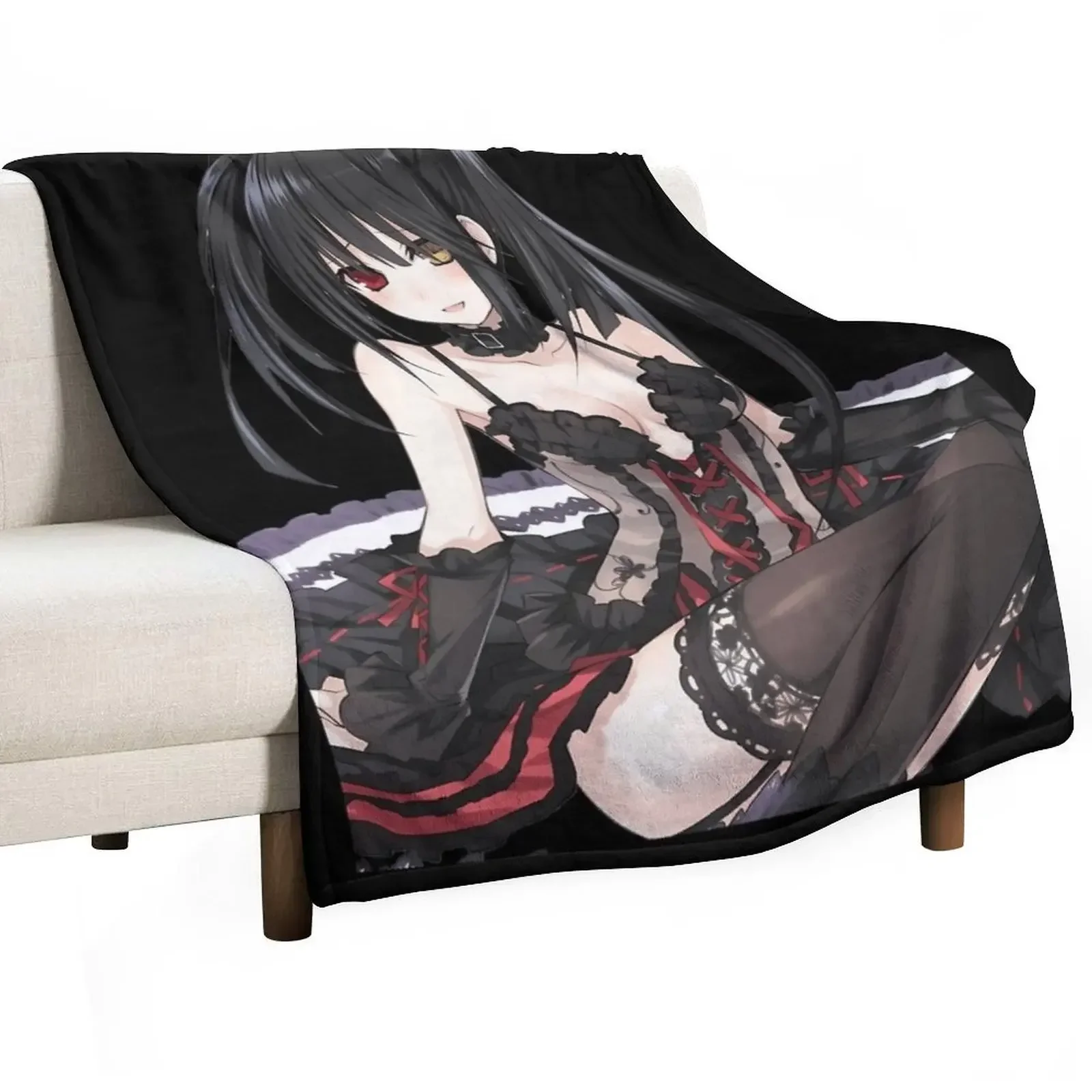 Kurumi Tokisaki Throw Blanket Sleeping Bag Shaggy Tourist Thin Baby Blankets For Sofas Blankets