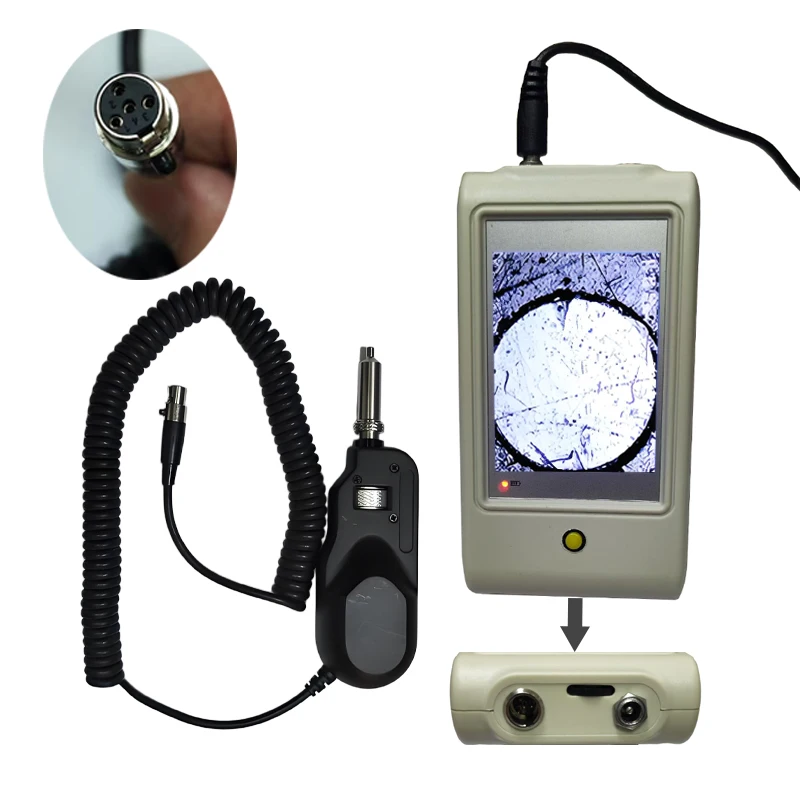 Handheld 400x Magnifying Fiber Optic End Face Detector Microscope JYWD PJ01 Black Directly Supplied Kits by Manufacturer