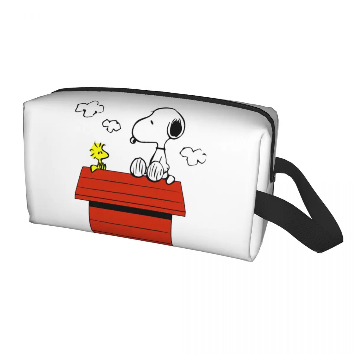 Custom Snoopys Woodstock Travel Cosmetic Bag for Women Cartoon Movie Toiletry Makeup Organizer Ladies Beauty Storage Dopp Kit