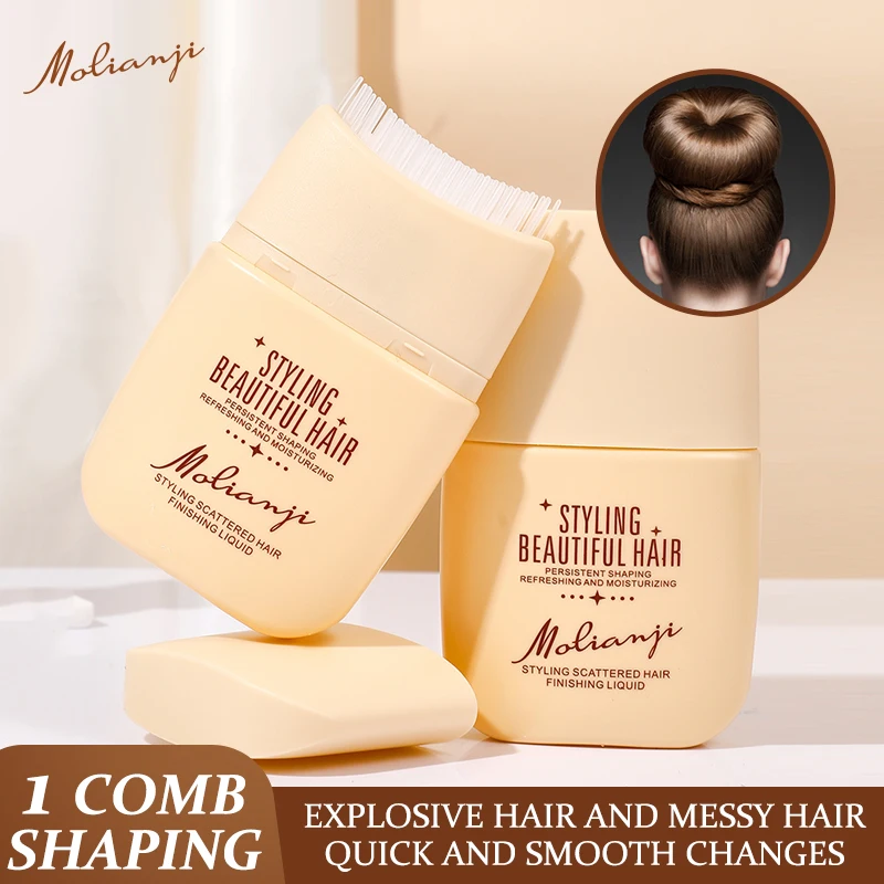 

8-часовая долговечная фиксация! Гель для укладки волос, быстросохнущий и нелипкий, вращающийся дизайн расчески, уменьшает вьющиеся волосы во время укладки, подходит для ежедневного использования/прокладки/кушествия