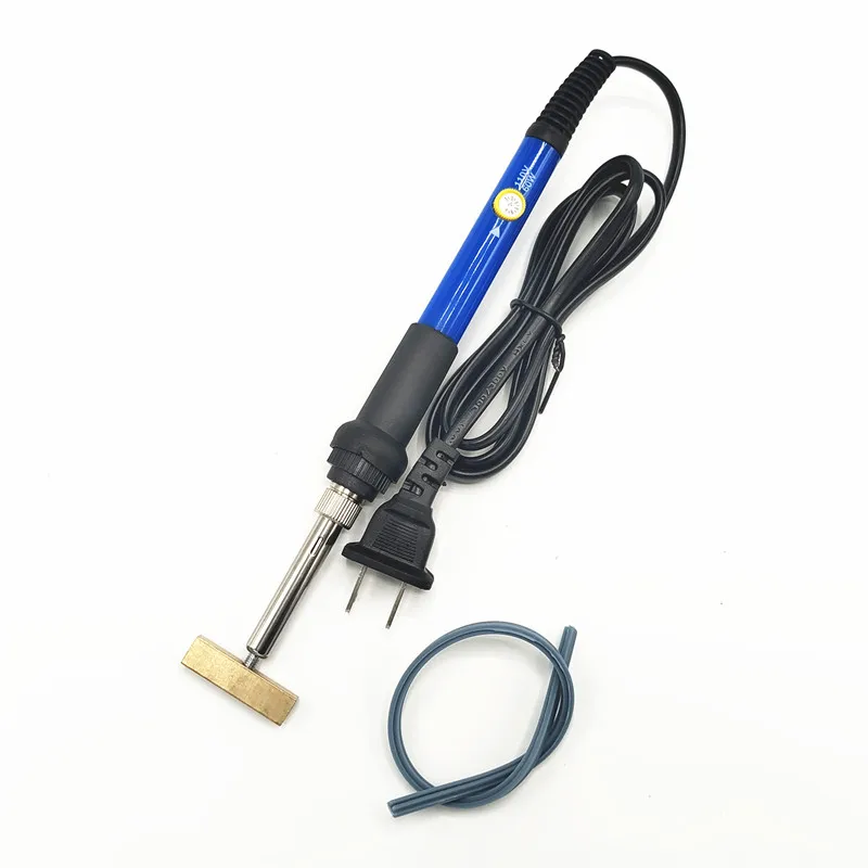 60W internally heated constant temperature adjustable hot piezoelectric soldering iron flat wire welding tool