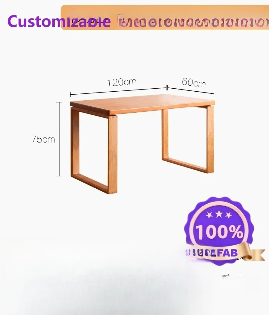 Factory Direct 2026 Solid wood desk computer desk table bedroom girl rectangular desk simple modern home study