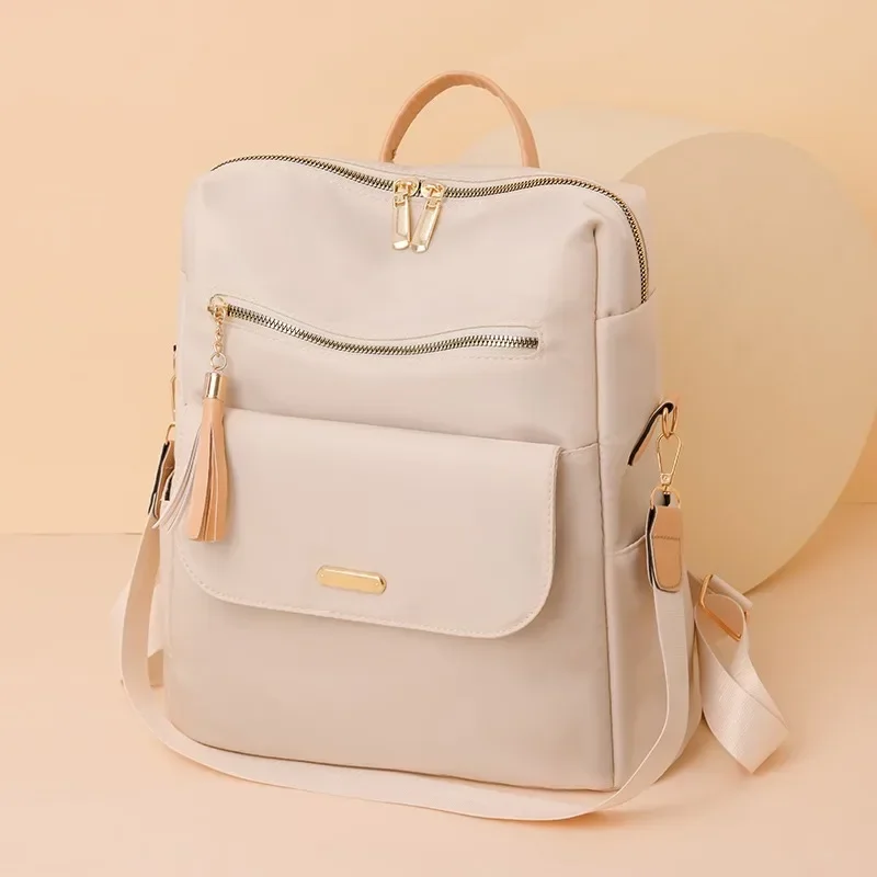 Mochila De alta calidad Para Mujer, gran oferta, tendencia con cremallera, diseño informal versátil de borlas, Bolsas Para Mujer 2024