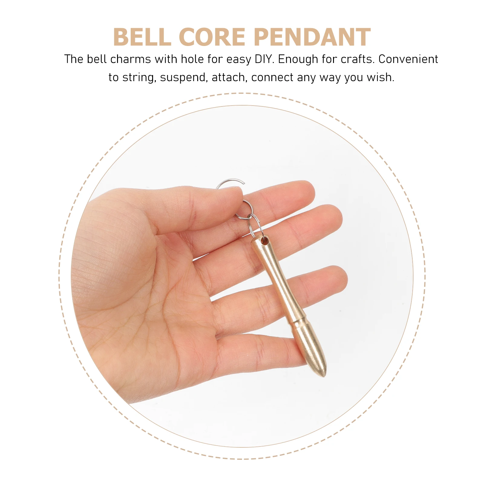 

Vintage Bell Pendant Copper Diy Hanging Charm Craft Accessory For Christmas Tree Festival Decor Retro Style Metal Jingle