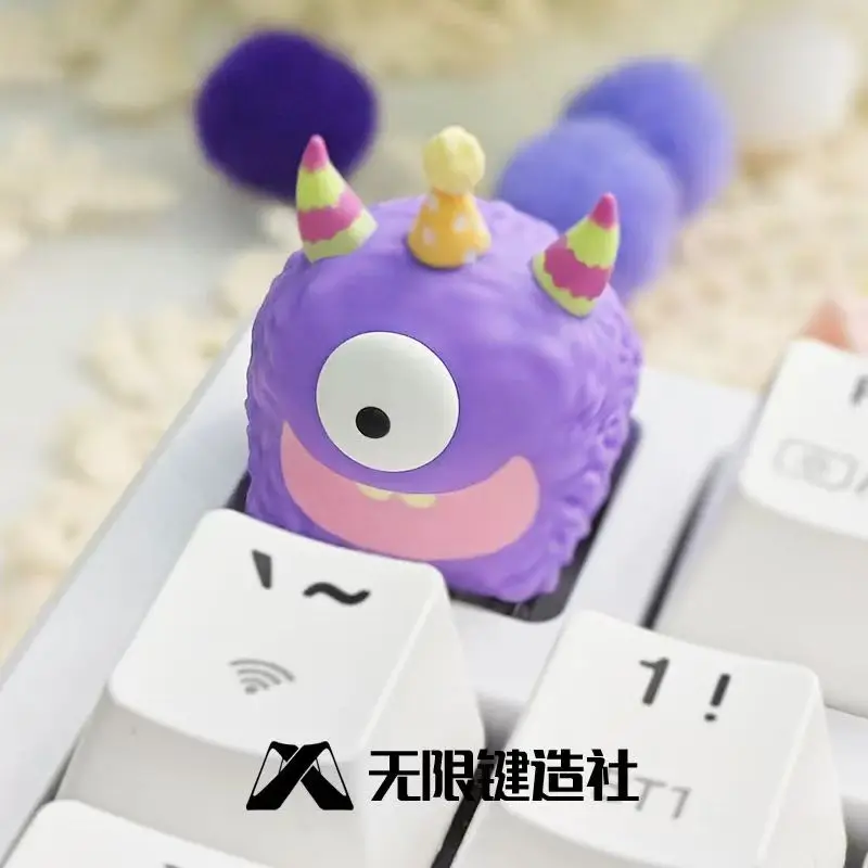 Little Monster Cute Funny Keycap Personality Resin Mechanical Keyboard Craftsman Keycap Single ESC Keycap Keyboard Accessories