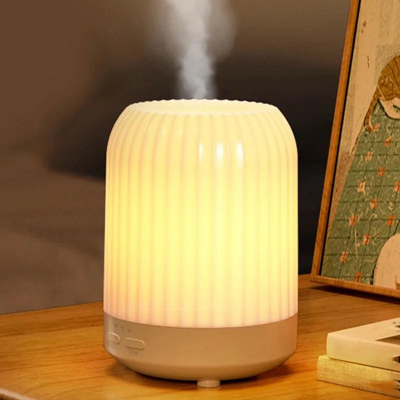 Ultrasonic Essential Oil Diffuser, Quiet Bedroom Humidifier with 7 LED Lights, Timer Setting, Auto Shut Off, BPA-Free Design