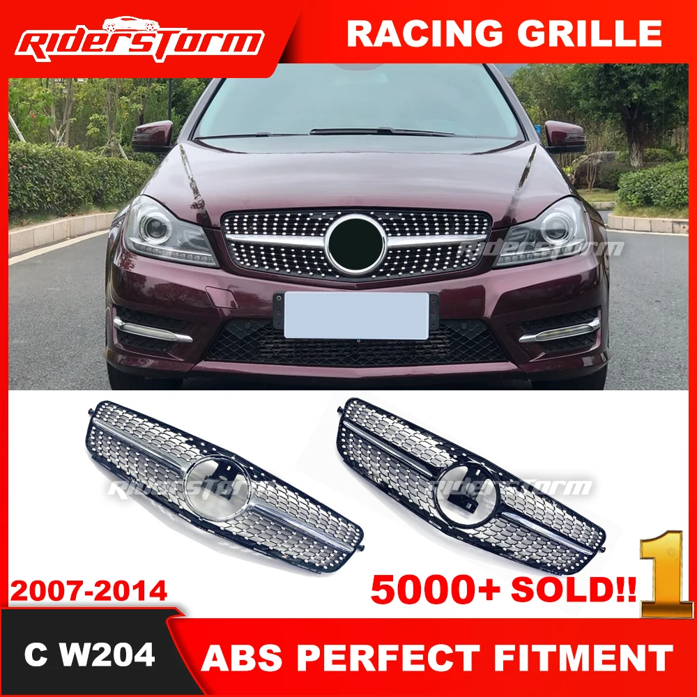 2007-2014 w204 GT Diamond Grid For merced C class W204 C204 sedan coupe W204 GT Grille W204 Diamond Mesh W204 panamerica Grill