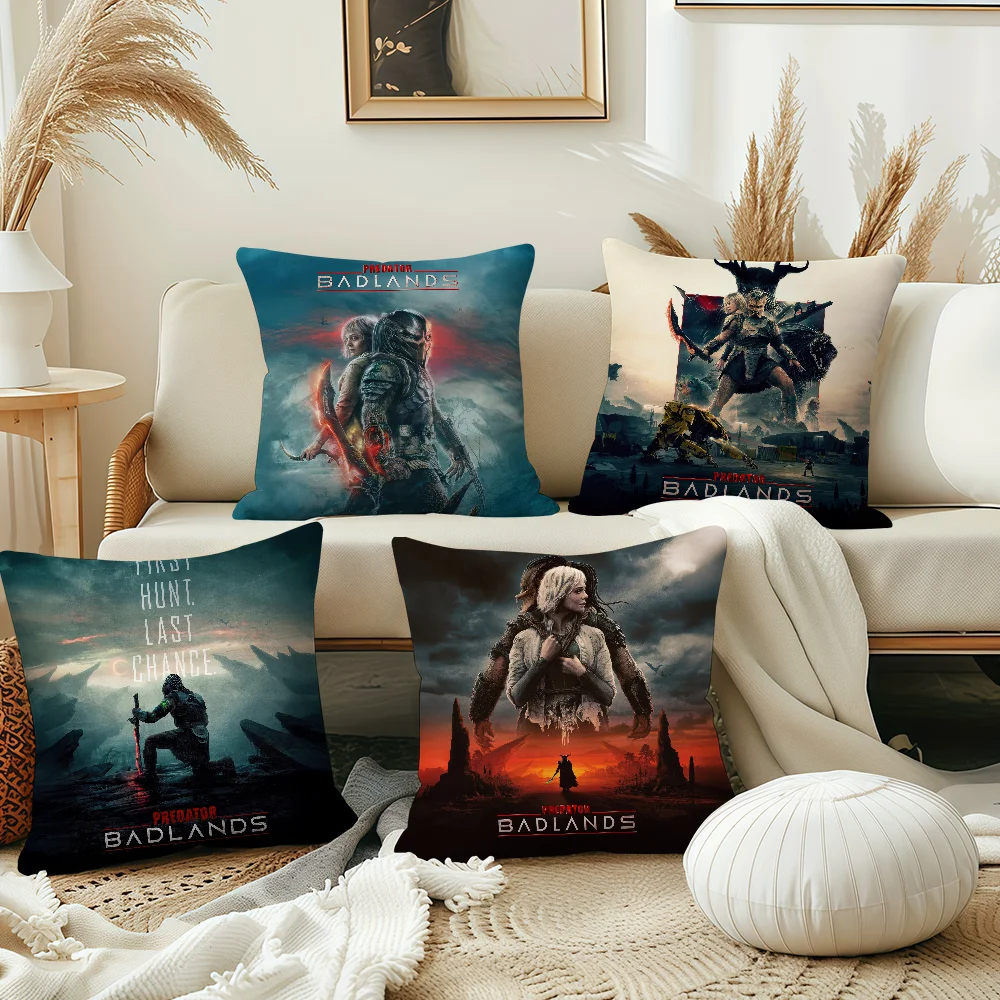 P-Predator Badlands غطاء الوسادة أفضل المنزل مكتب القهوة وسادة أريكة الطباعة الديكور غرفة متجر سيارة الشمال البساطة ضرب