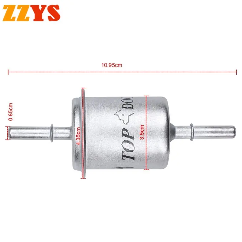 10pc 6mm Length 109.5mm Motorbike ATV Petrol Gas Gasoline Liquid EFI Quick Coupling Oil Cup Fuel Filter Fuel Pressure Regulator