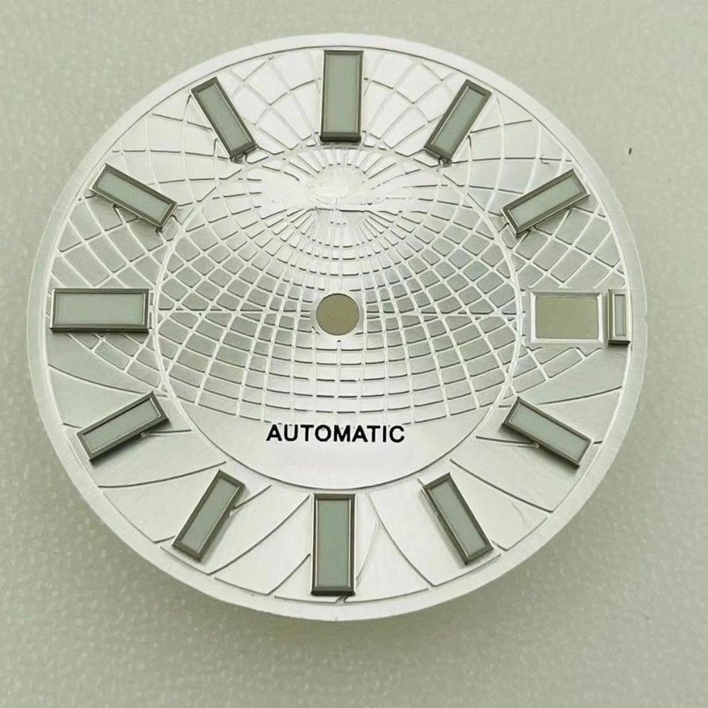 28.5 millimetri NH35 Quadrante S Orologio Meccanico Forte Verde Luminoso Accessori Per Orologi S Quadrante per Seiko NH35 NH36 4R35 4R36 Movimento Più Nuovo
