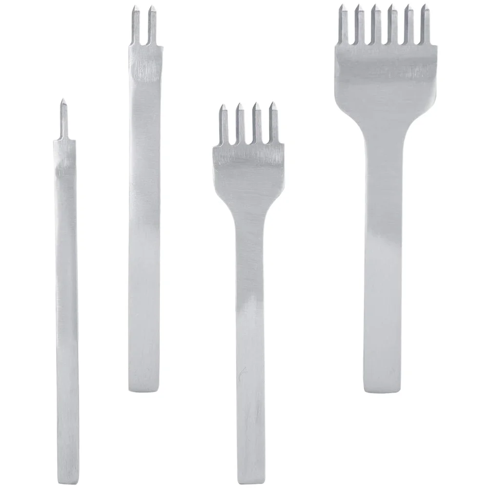 

4Pcs Steel Hole Punch Tool Set Durable DIY Craft Supplies Stitching Punch Tools Craft Tools Puncher