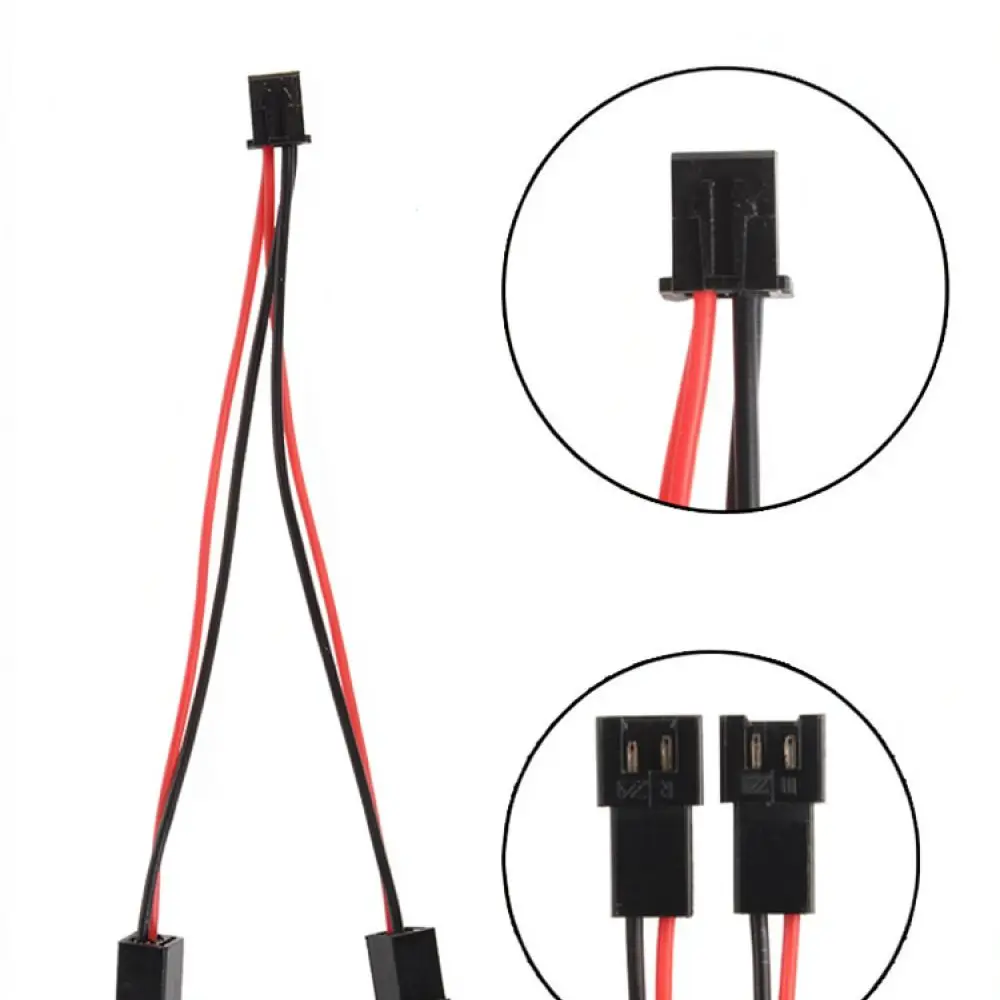 3DSWAY 3D Printer Cooling Fan Parallel Adapter Cable XH2.54 Splitter Extension Wire Components Accessory Replacement
