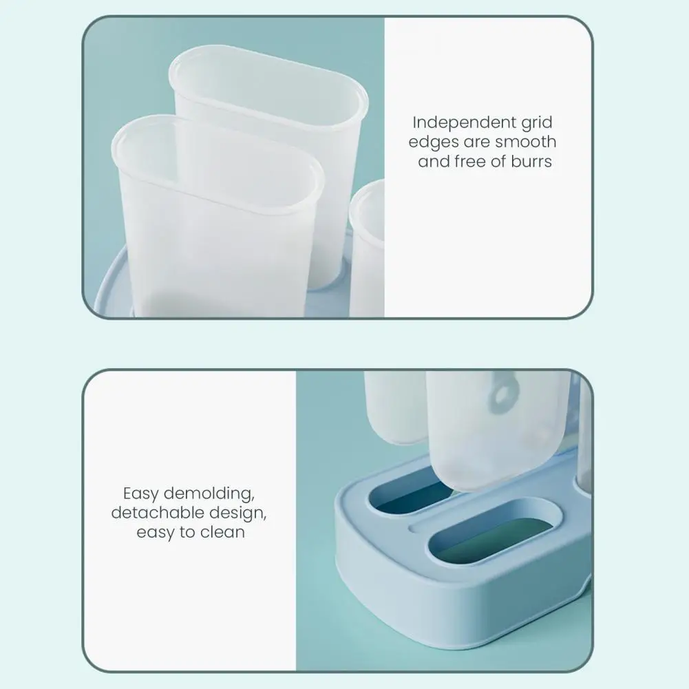 Summer Treat Molds Bpa Free Mold Set Multi-compartment Ice Pop Maker Easy-release Homemade Ice Cream Jelly Candy Bar Molds