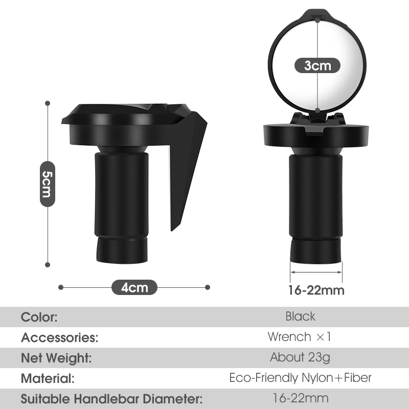 WEST BIKING Universal Fahrrad Rückspiegel HD Convex 360 Flexible Spiegel MTB Rennrad Lenker Spiegel Fahrrad Zubehör