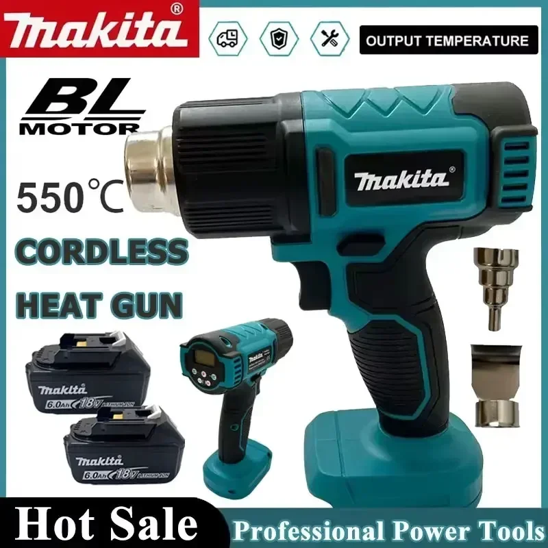 

Термофен Makita 18V, беспроводной, для пайки, максимальная температура 550°C ° Беспроводная перезаряжаемая термоусадочная пленка C Shrink Film DHG181