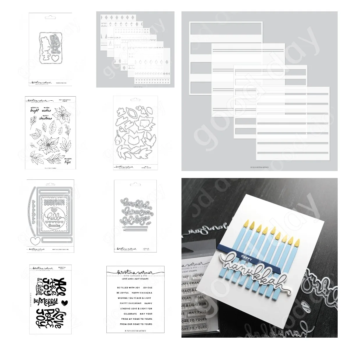 Кристина Вернер, праздничные забавные металлические штампы для вырезания и фото, праздничные открытки ручной работы, календари, украшения