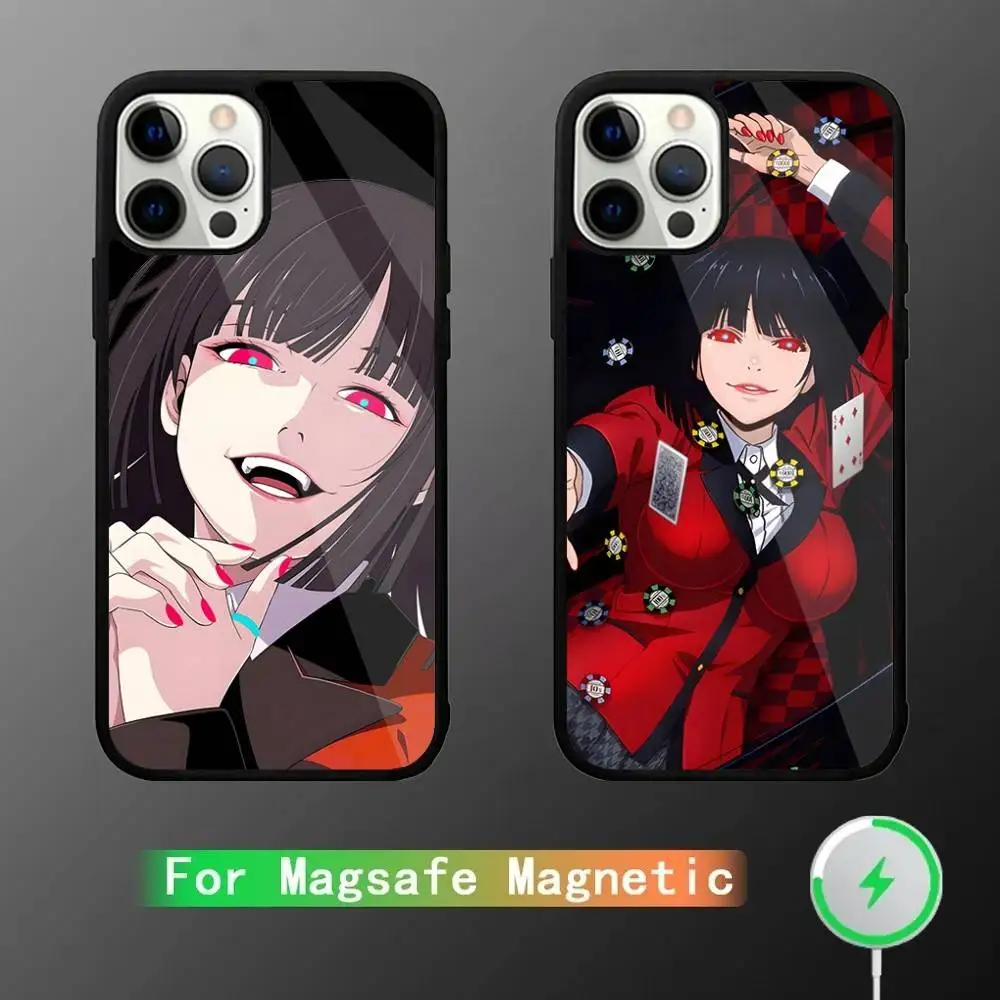 

Anime Kakegurui Jabami Yumeko Phone Case For iPhone 16,15,14,13,12,11,Plus,Pro,Max Mini Magsafe Magnetic Wireless Charging