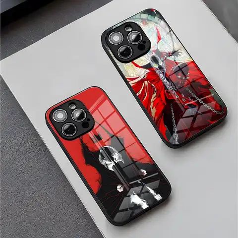 S-Spawn Phone Case For IPhone 17 15 Pro Max 14 Plus 12 Mini 11 13 X XR XS 16 Pro SE Glass Cover