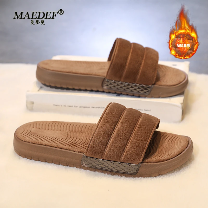 

MAEDEF Men's Slippers Non-slip Wear-resistant Sandals Comfortable High Quality Breathable Indoor Outdoor Slippers for Men Shoes