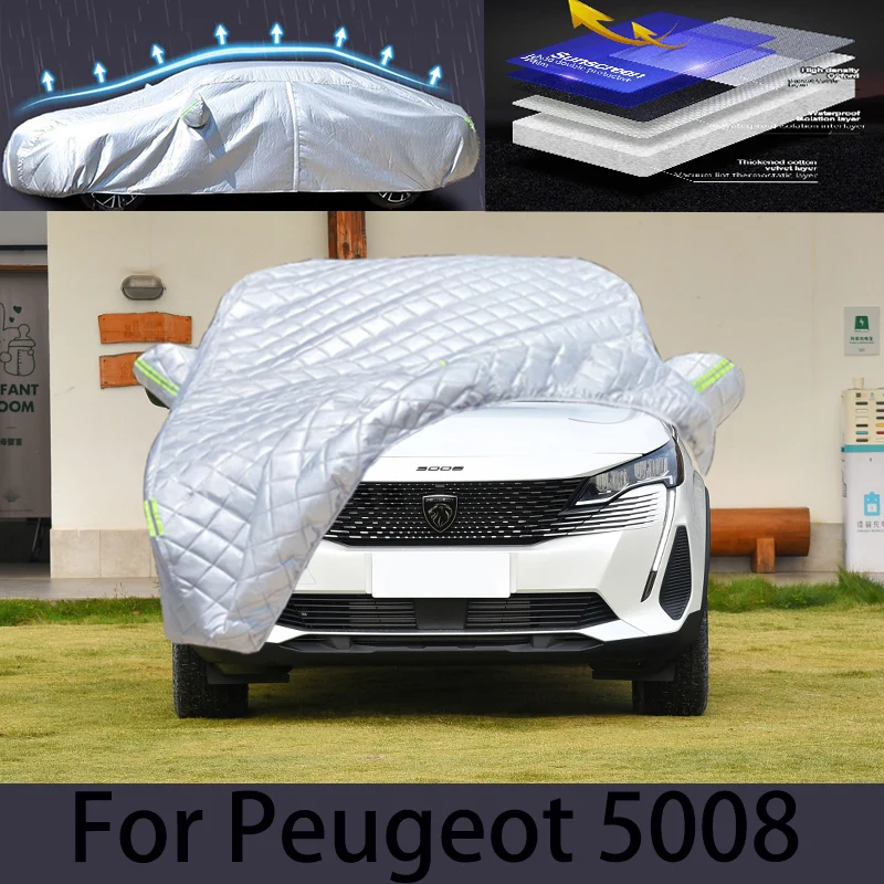 

For Peugeot 5008 Car hail protection cover rain protection scratch protection paint peeling protection car clothing