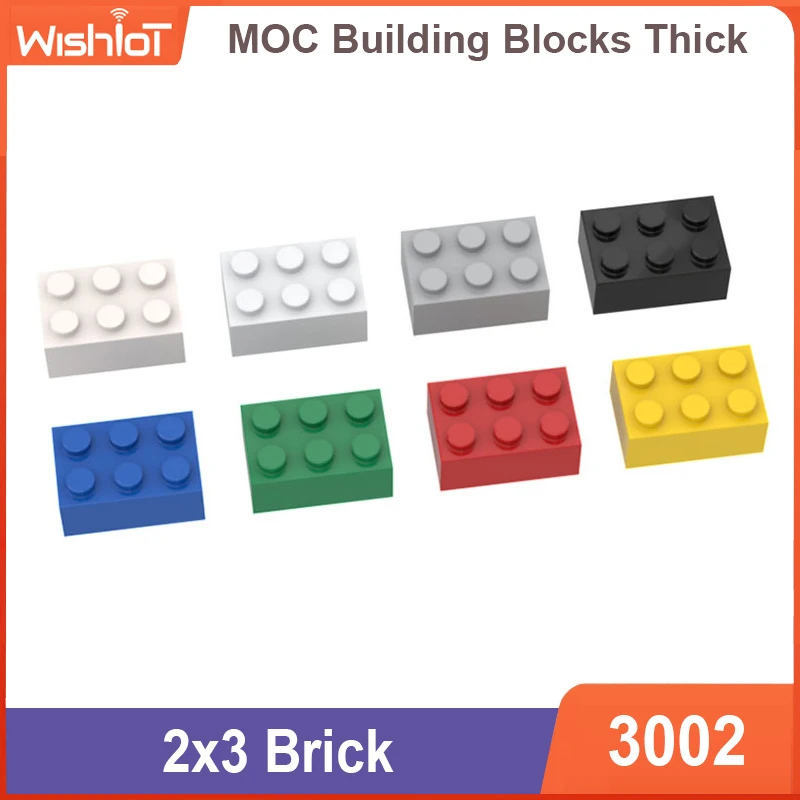 

10pcs MOC 3002 Brick 2x3(3h) Classic Educational DIY Splicing Accessories Toy Building Blocks Compatible Assembles Particles