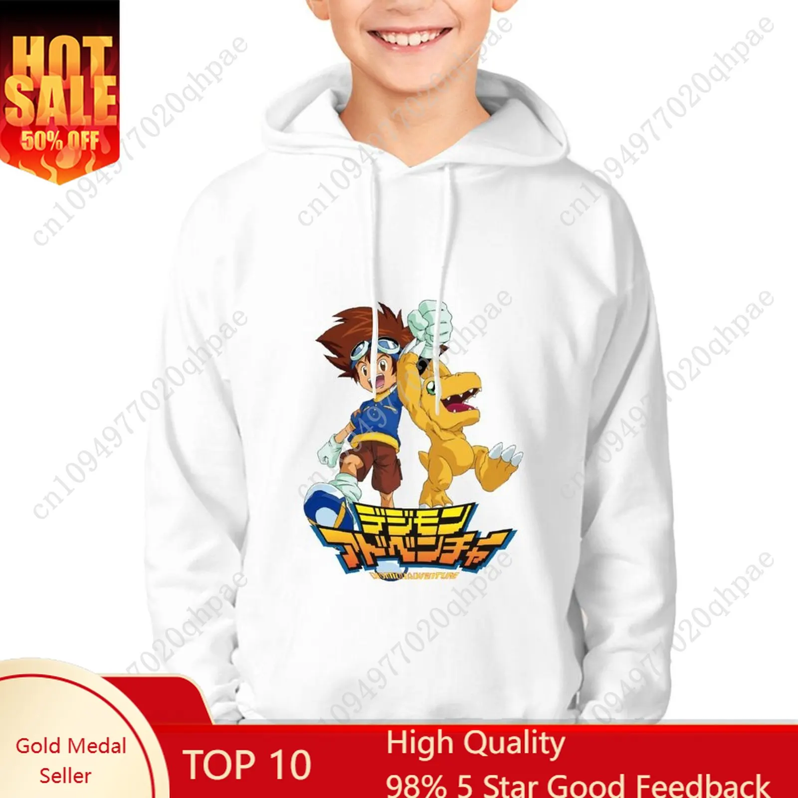 

Толстовка с капюшоном Digimon Adventure для мальчиков и девочек, детская хлопковая толстовка высокого качества, легкая, удобная, изготовленная на заказ, весенне-осенние топы