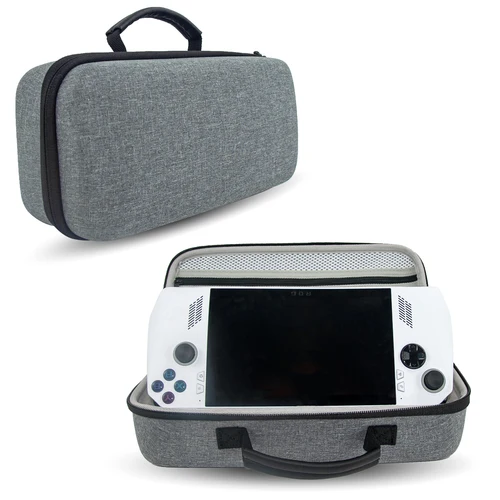 Imagen 2 del producto Estuche de transporte duro para consola de juegos Asus ROG Ally X, bolsa de almacenamiento portátil de viaje con asa para accesorios de juego Asus ROG Ally X